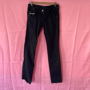 Diesel skinny pants in washed black